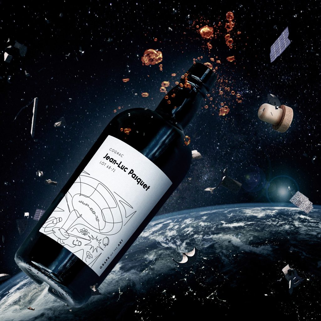 Blast off with Starship Hors d'Age: A celestial release from Grape of the Art, where cosmic Cognac ignites the senses like rocket fuel, transporting you to uncharted realms of taste on your very own Starship Enterprise. Embrace the final frontier in flavor.