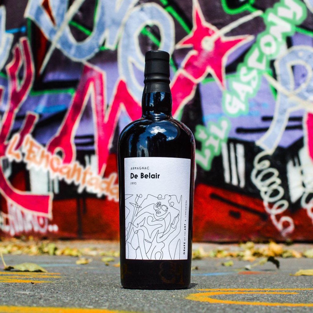 Unveiling the Fresh Prince of De Bel-Air 1993: A vibrant street art-inspired creation by Grape of the Art, where exquisite Armagnac meets bold, urban flair. Indulge in a taste of royalty with a modern twist.